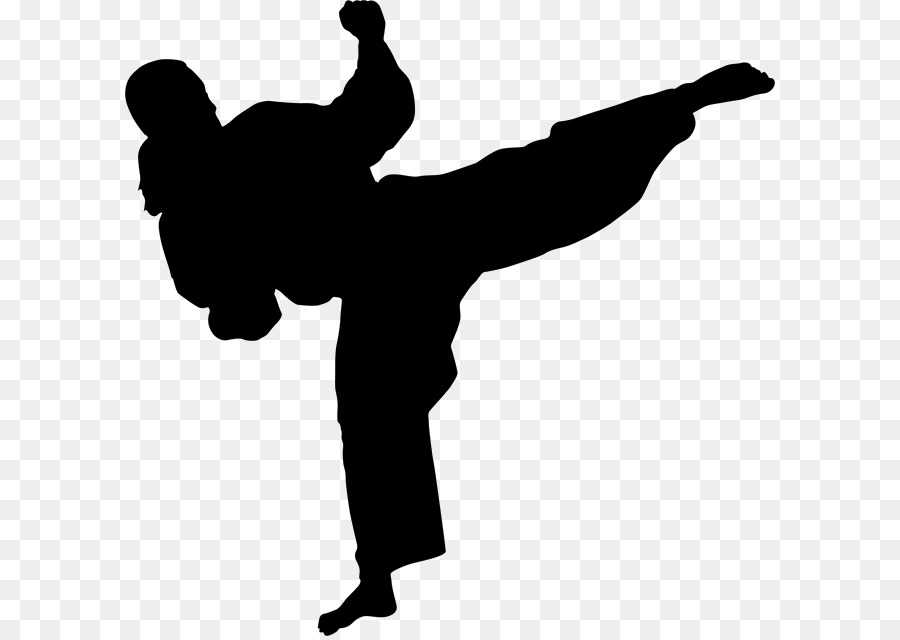 Karate Martial arts Kick Wall decal Stencil - karate png download - 650*636 - Free Transparent Karate png Download.
