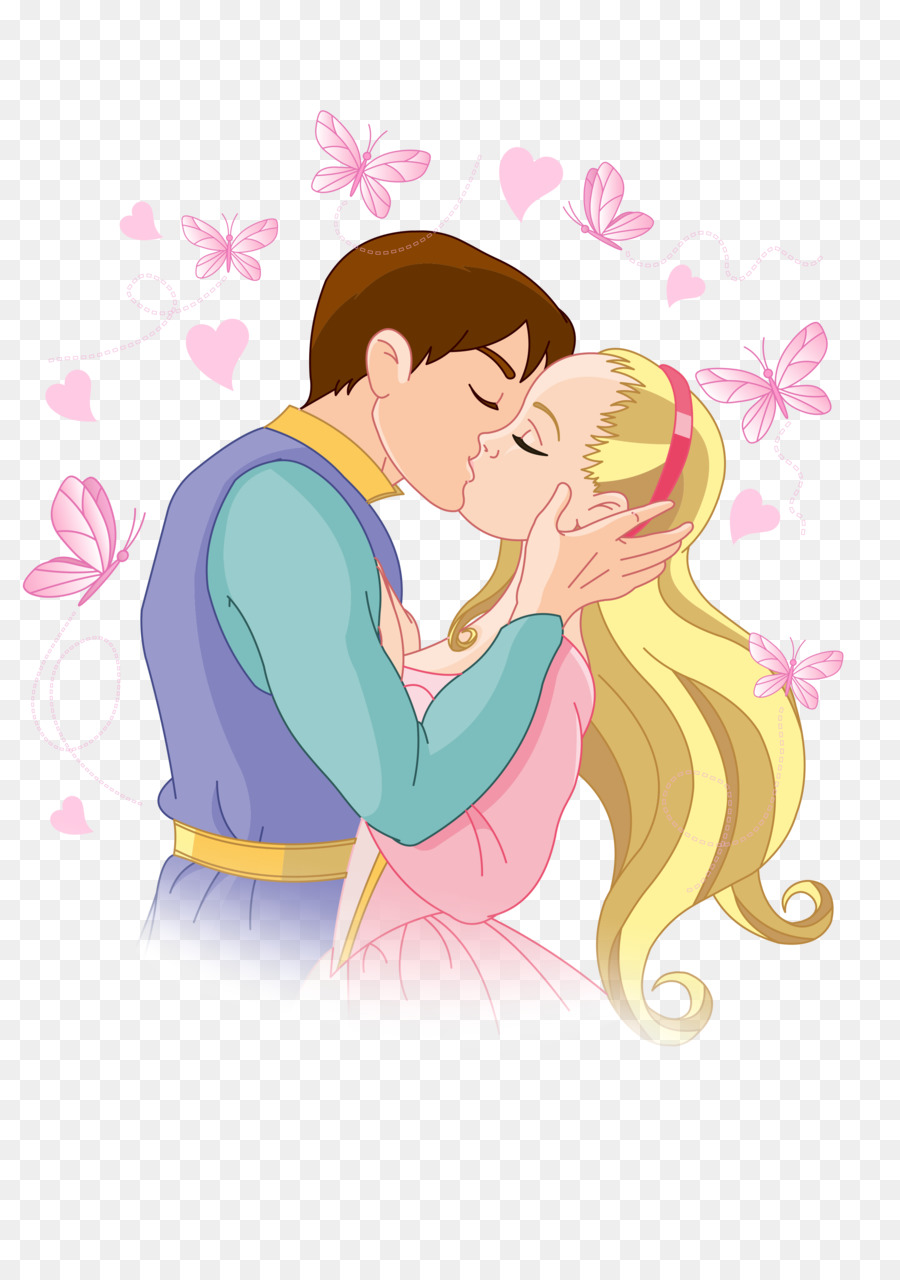 Cartoon Kiss Clip art - Sweet kiss png download - 2480*3508 - Free Transparent  png Download.