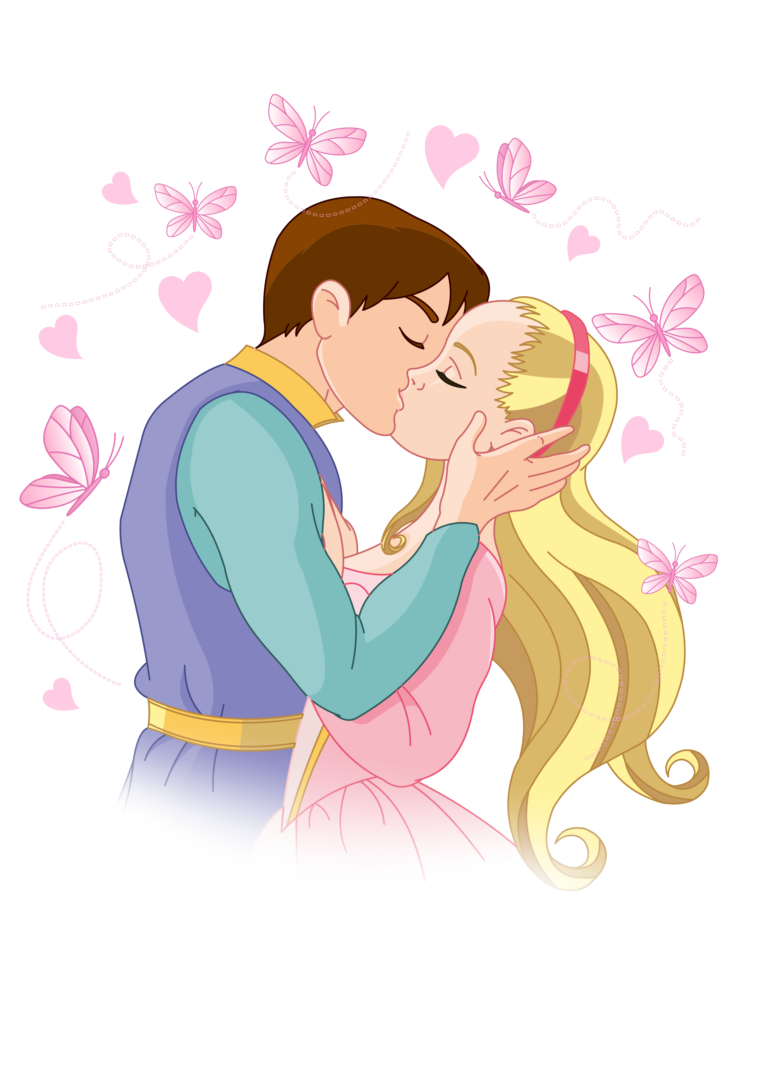 Cartoon Kiss Clip art - Sweet kiss png download - 2480*3508 - Free  Transparent png Download. - Clip Art Library