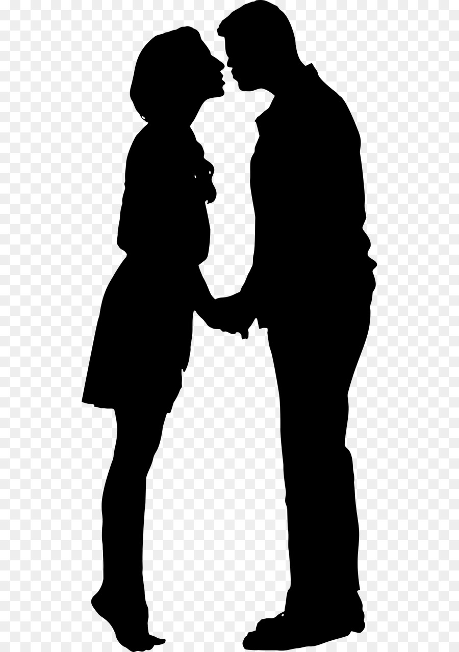 Silhouette Vector graphics Kiss Image Portable Network Graphics - girl kiss png download - 640*1280 - Free Transparent Silhouette png Download.
