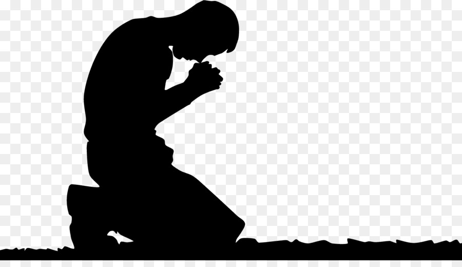 Praying Hands Prayer Kneeling Man Clip art - religious vector black png download - 1608*906 - Free Transparent Praying Hands png Download.