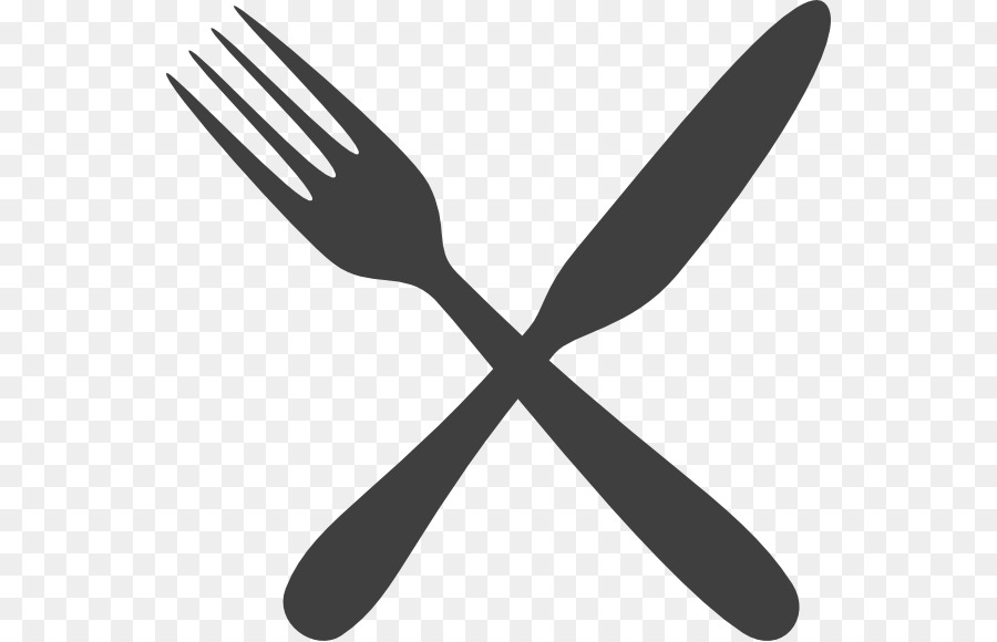 Knife Fork Cutlery Spoon Clip art - Flatware Cliparts png download - 600*579 - Free Transparent Knife png Download.
