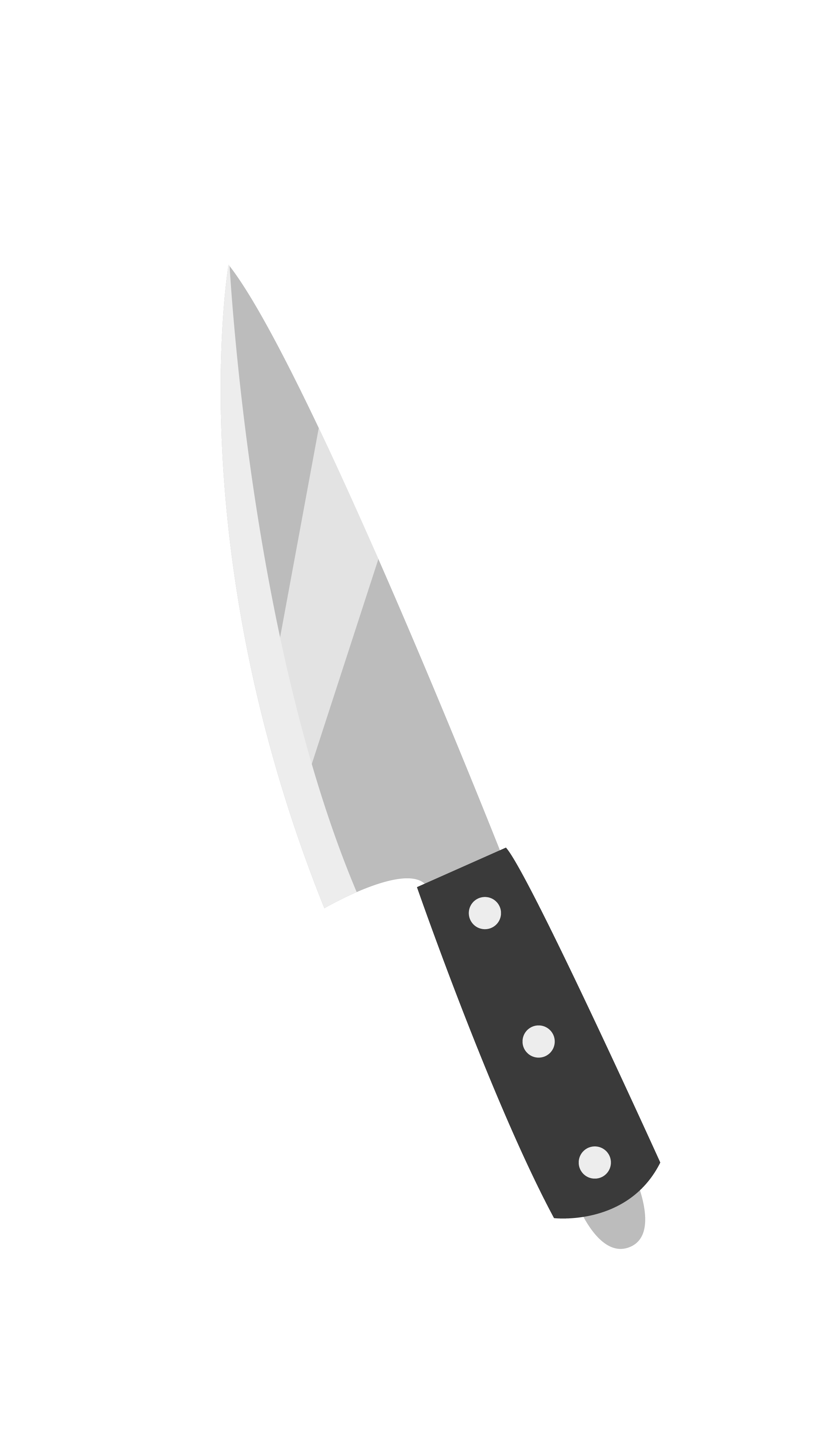 Kitchen knife Throwing knife - Vector Silver Knife Fruit Knife png