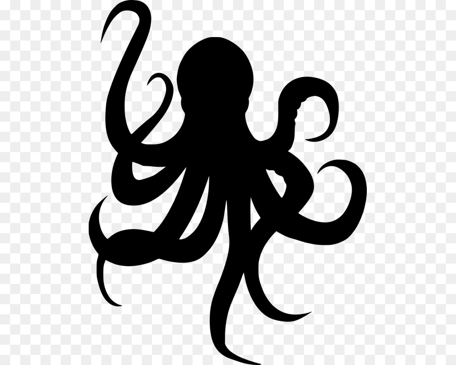Octopus Silhouette Squid - Silhouette png download - 549*720 - Free Transparent Octopus png Download.