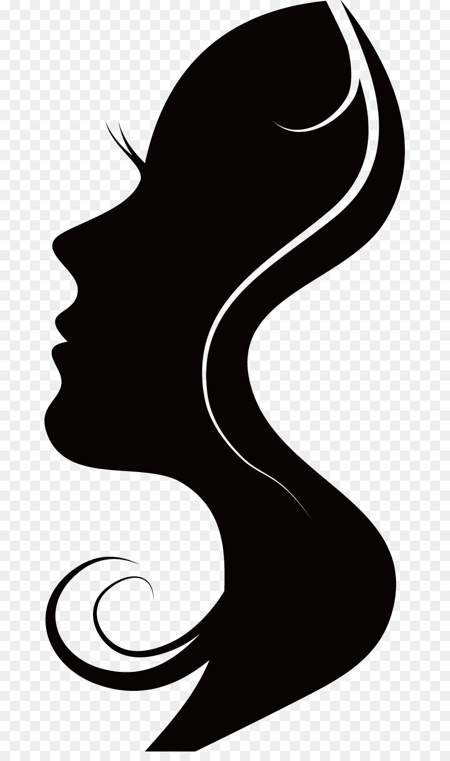 Sticker Woman Face Shadow Silhouette - woman png download - 600*600