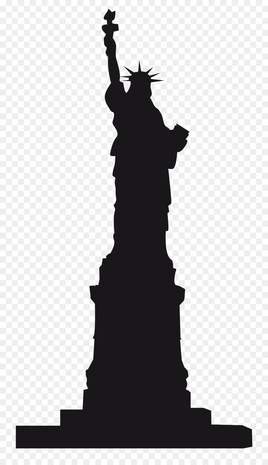 Statue of Liberty Monument Landmark - Statue Of Liberty Silhouette png download - 2000*3435 - Free Transparent Statue Of Liberty png Download.