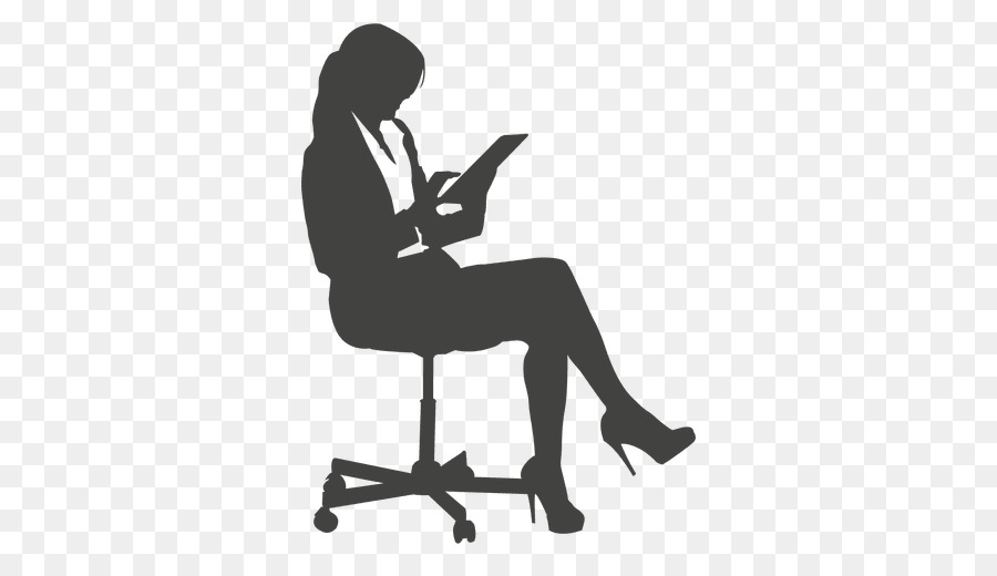 Silhouette Office lady Clip art - tab vector png download - 512*512 - Free Transparent  png Download.