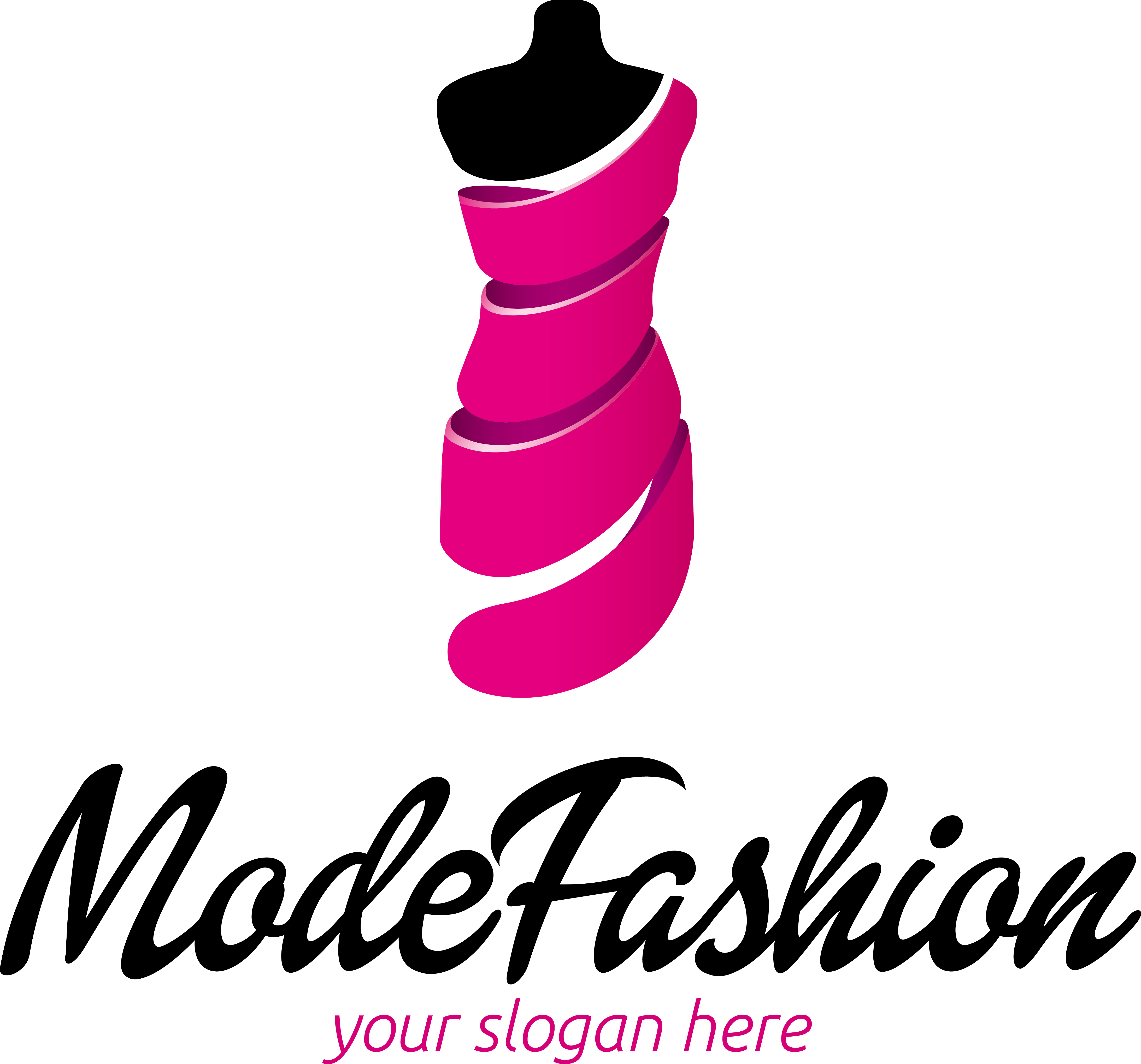 Fashion Design Logo Exquisite Women s Fashion Logo Vector Material 