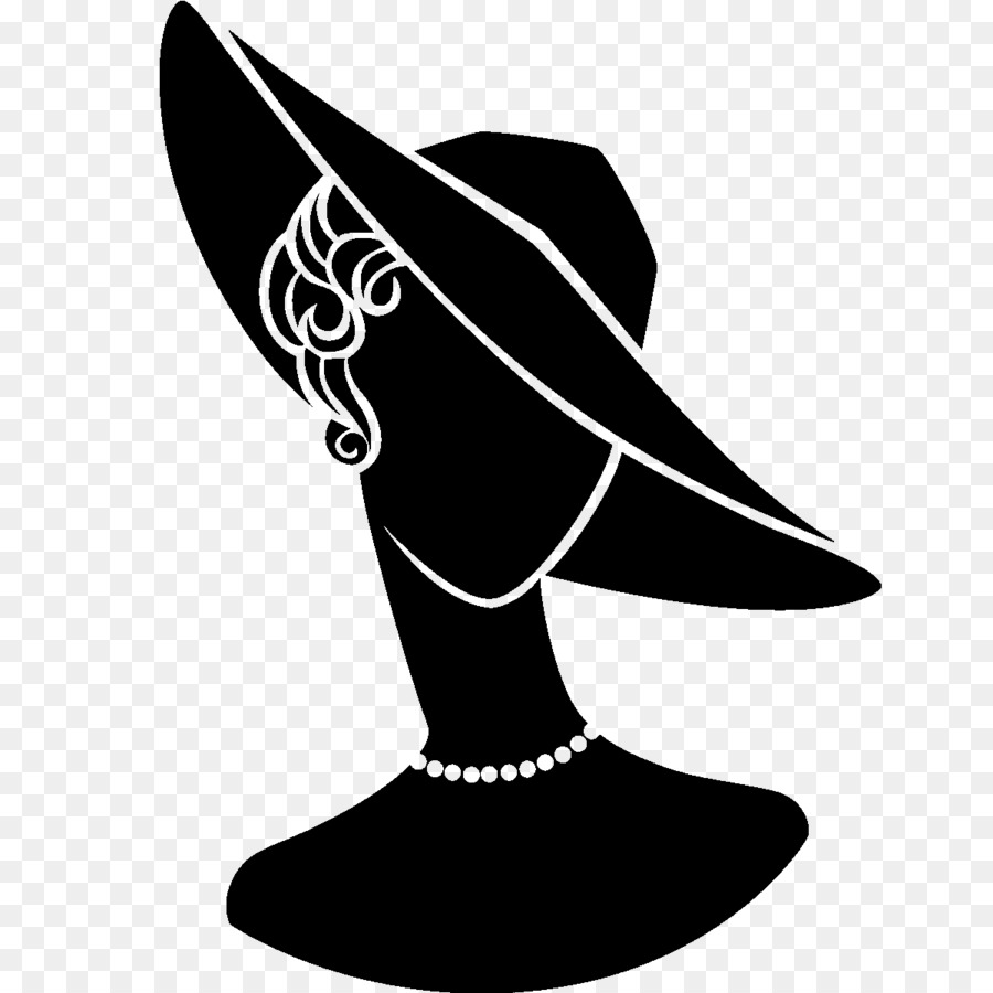 Silhouette Stencil Drawing Photography - Lady Hat png download - 1200*1200 - Free Transparent Silhouette png Download.