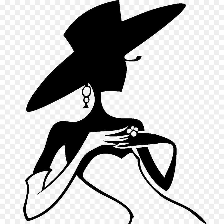 Woman with a Hat Silhouette - Silhouette png download - 1200*1200 - Free Transparent Woman With A Hat png Download.