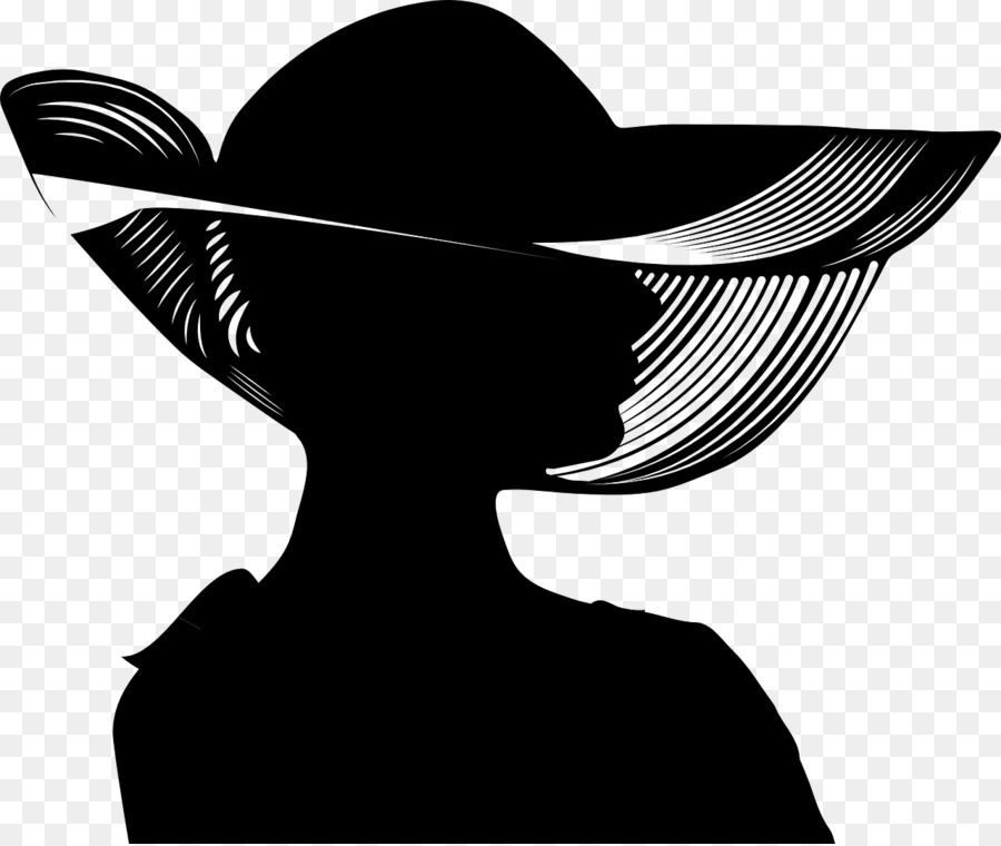 Silhouette Woman with a Hat Image Photography Hat Black -  png download - 1280*1078 - Free Transparent Silhouette png Download.
