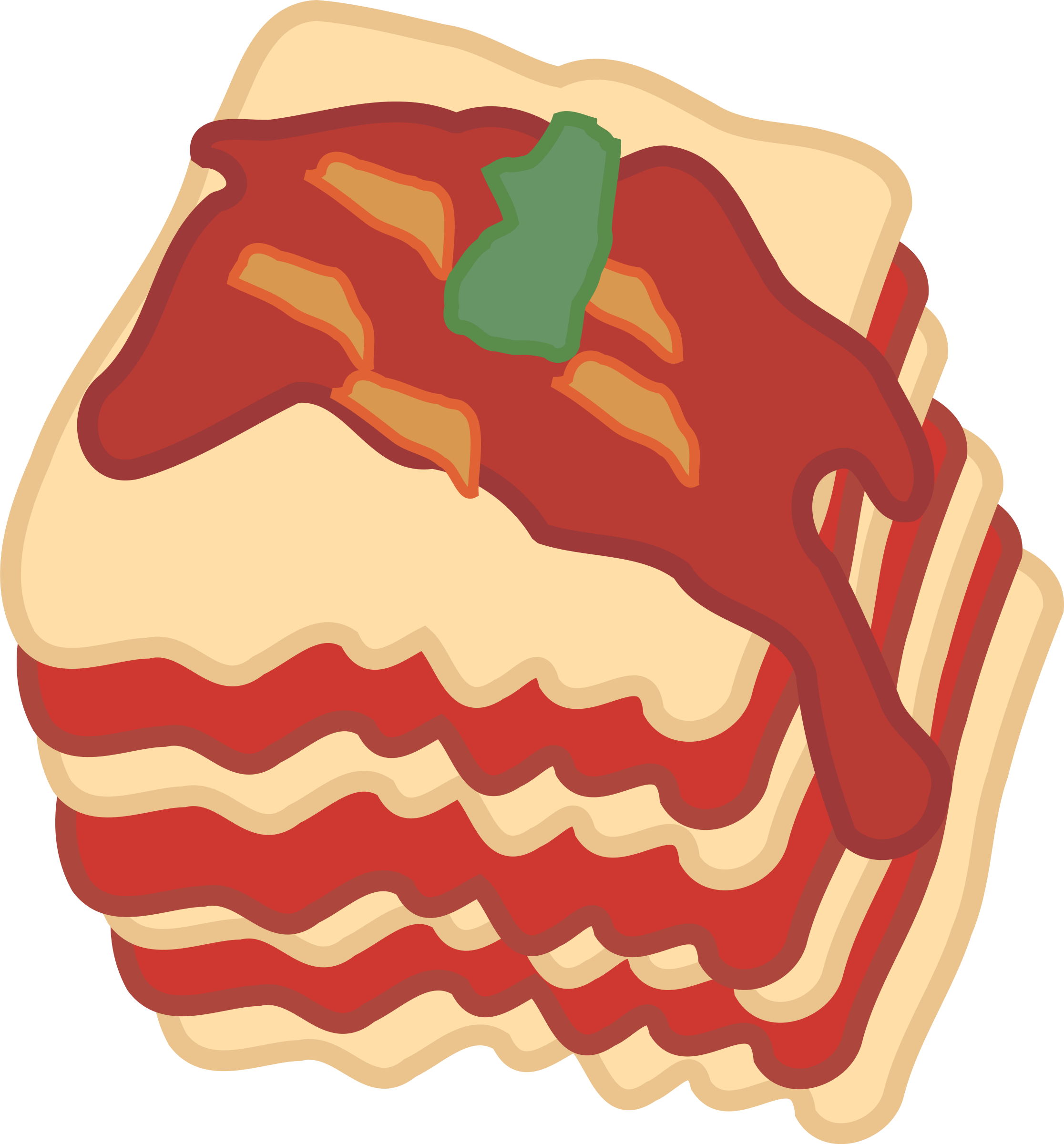 Lasagne Italian cuisine Pasta Clip art - others png download - 2232*