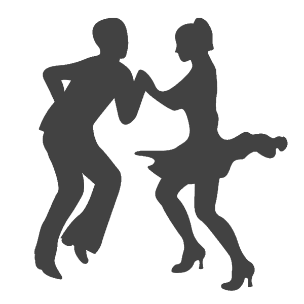 silhouette salsa dancers png
