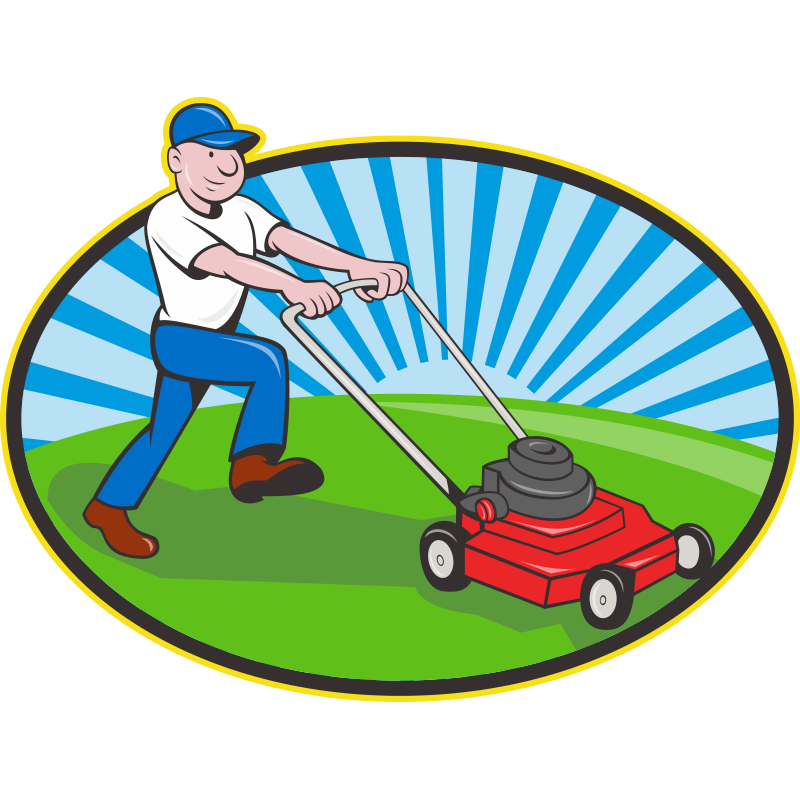 Lawn Mowers Clip Art Vector Graphics Image Lawn Mower Silhouette