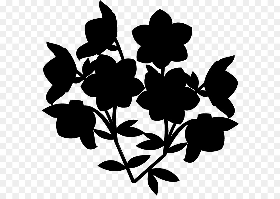Black & White - M Clip art Leaf Pattern Silhouette -  png download - 636*631 - Free Transparent Black  White  M png Download.