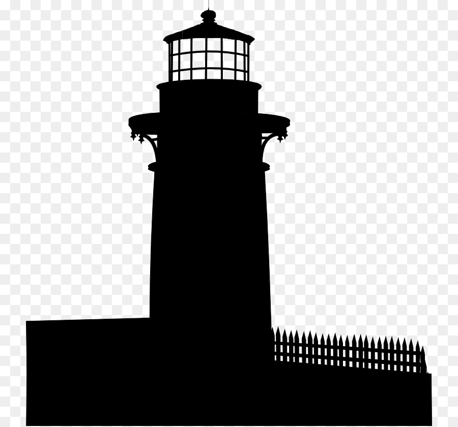 Black & White - M Lighthouse Silhouette Font - preserver cartoon png lighthouse png download - 798*838 - Free Transparent Black  White  M png Download.