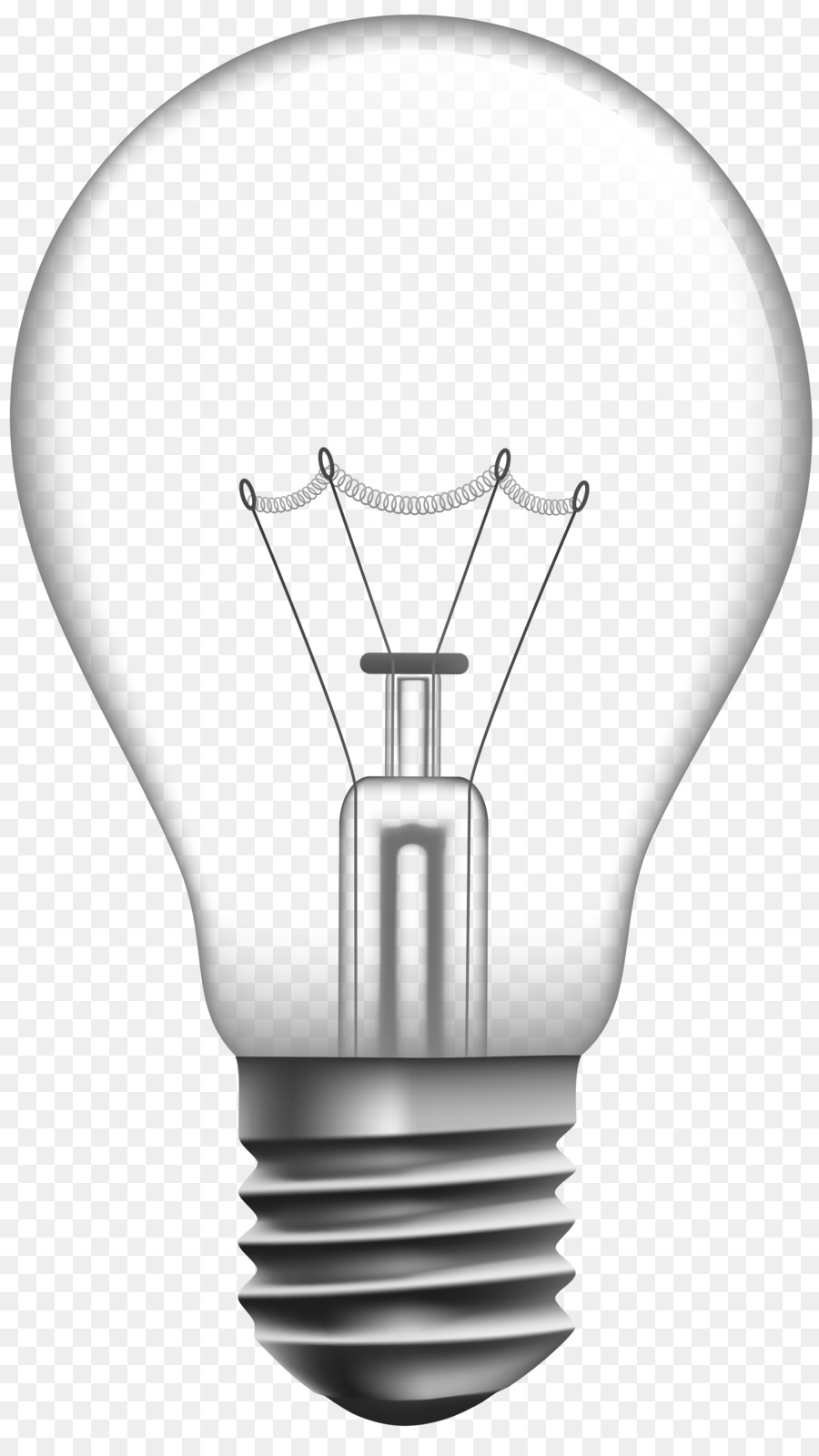Incandescent light bulb Electric light Clip art - bulb png download - 4549*8000 - Free Transparent  png Download.