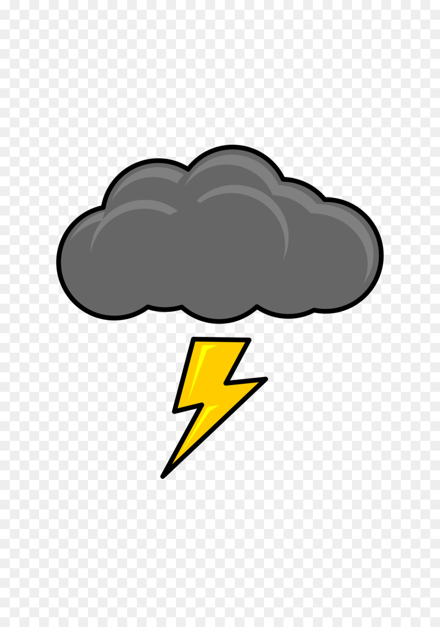Thunderstorm Lightning Clip art - thunder png download - 1697*2400 - Free Transparent Thunder png Download.