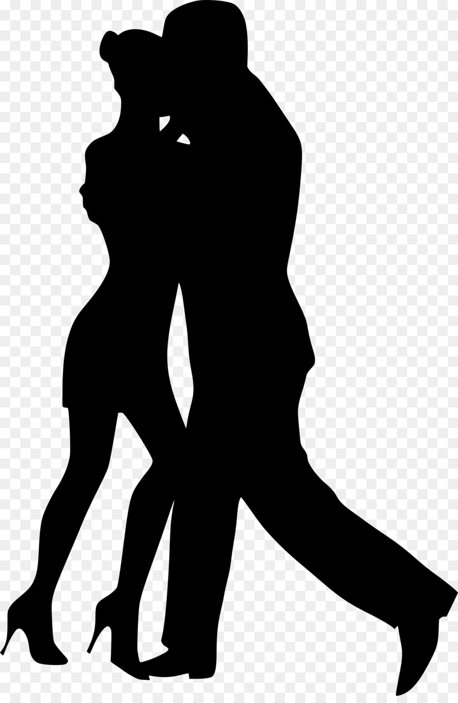 Silhouette Street dance Clip art - couple png download - 1581*2400 - Free Transparent Silhouette png Download.