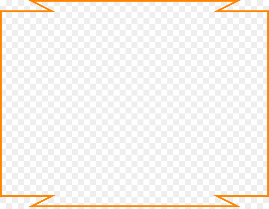 Line Angle Point Pattern - Orange Border Frame Transparent PNG png download - 958*739 - Free Transparent Square png Download.
