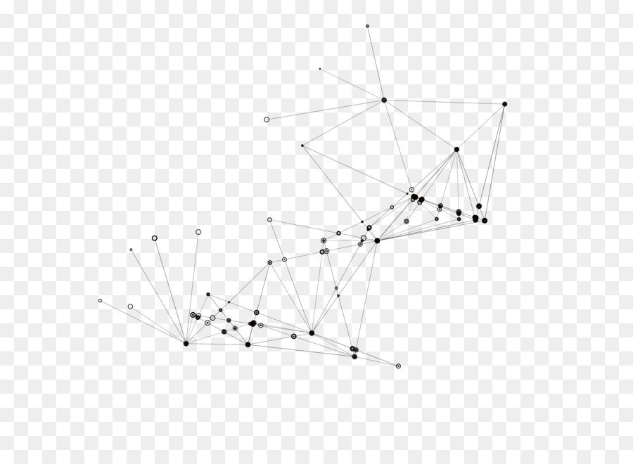 Triangle Point Geometric shape Area - Straight line and point connection lines png download - 2501*2501 - Free Transparent Line png Download.