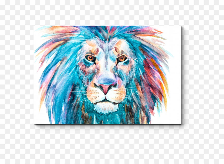 Lion Watercolor painting - lion png download - 650*650 - Free Transparent Lion png Download.