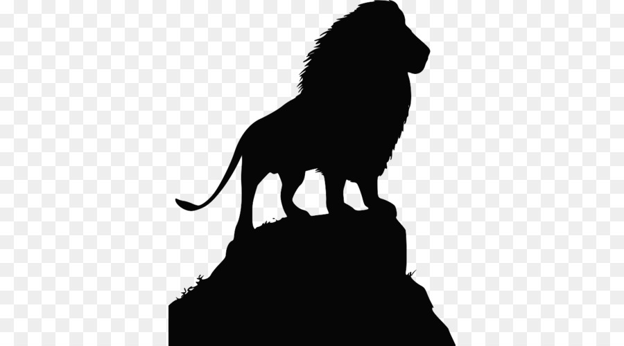 Lion Simba Silhouette Clip art - lion png download - 500*500 - Free Transparent Lion png Download.