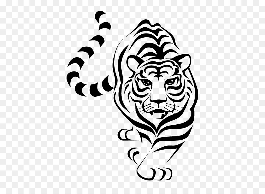 Tiger Lion Silhouette Clip art - tiger png download - 650*650 - Free Transparent Tiger png Download.
