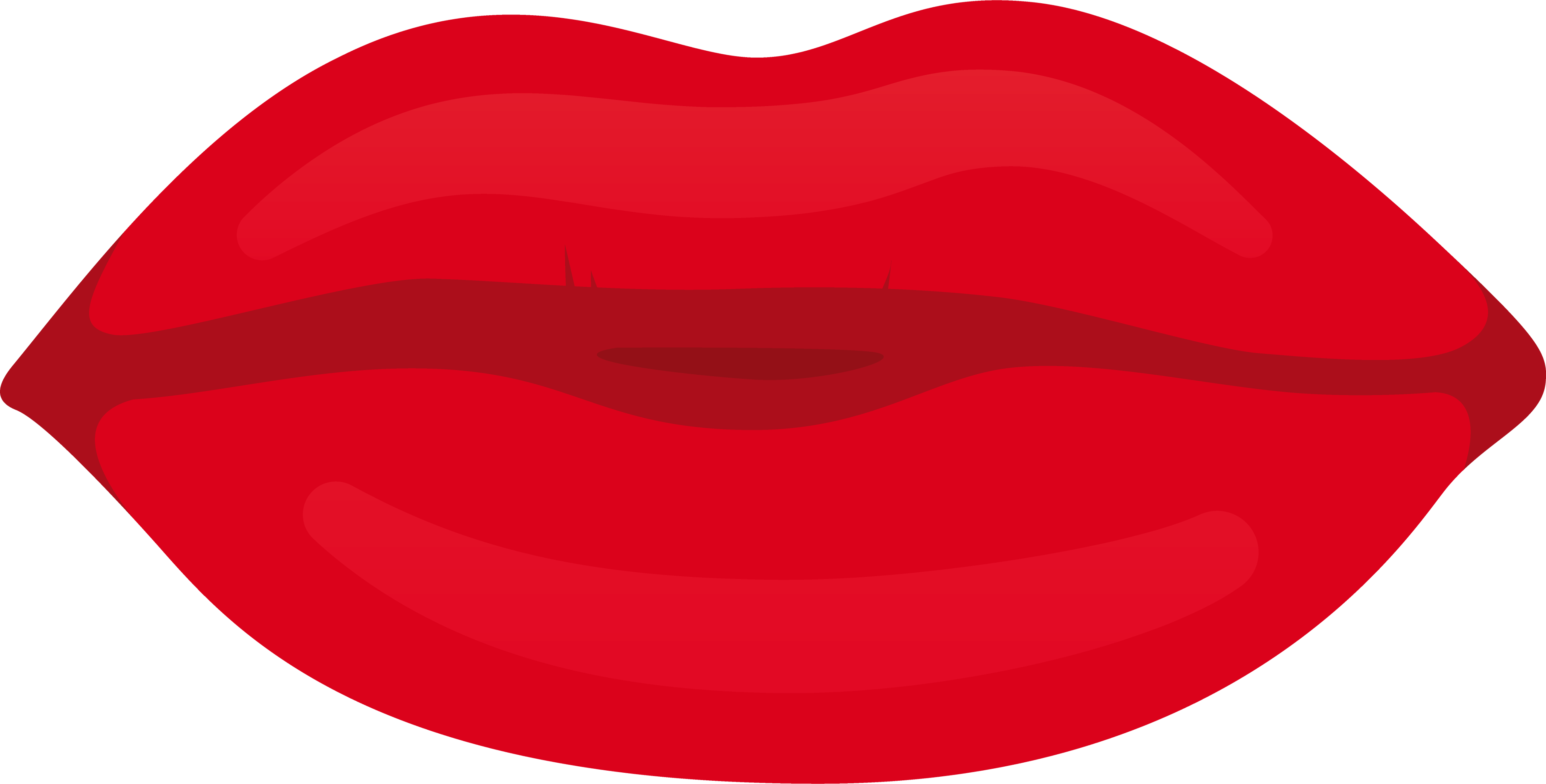 Lip Mouth Kiss Clip art - lips vector png download - 3840*1948 - Free