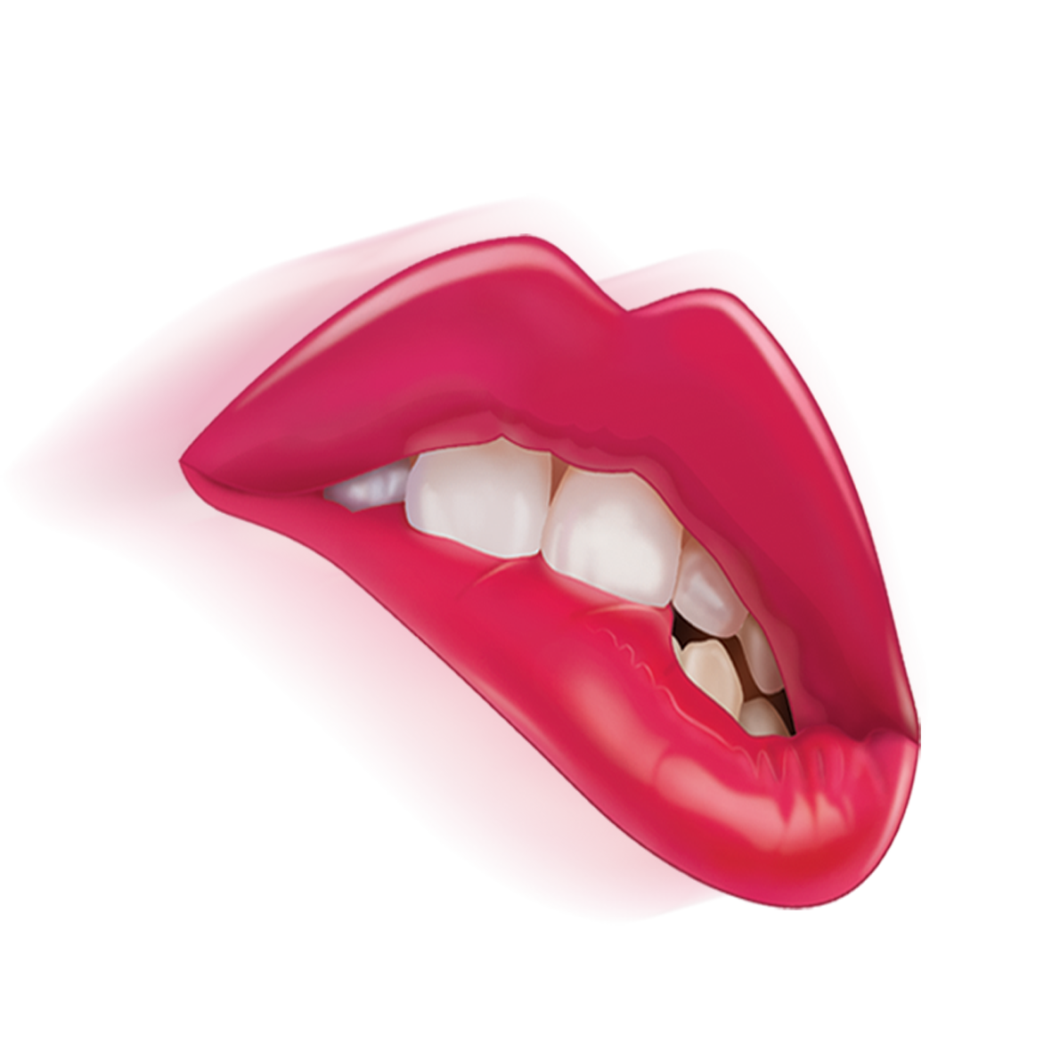 Tooth Lip Biting - Bite lips png download - 1181*1181 - Free