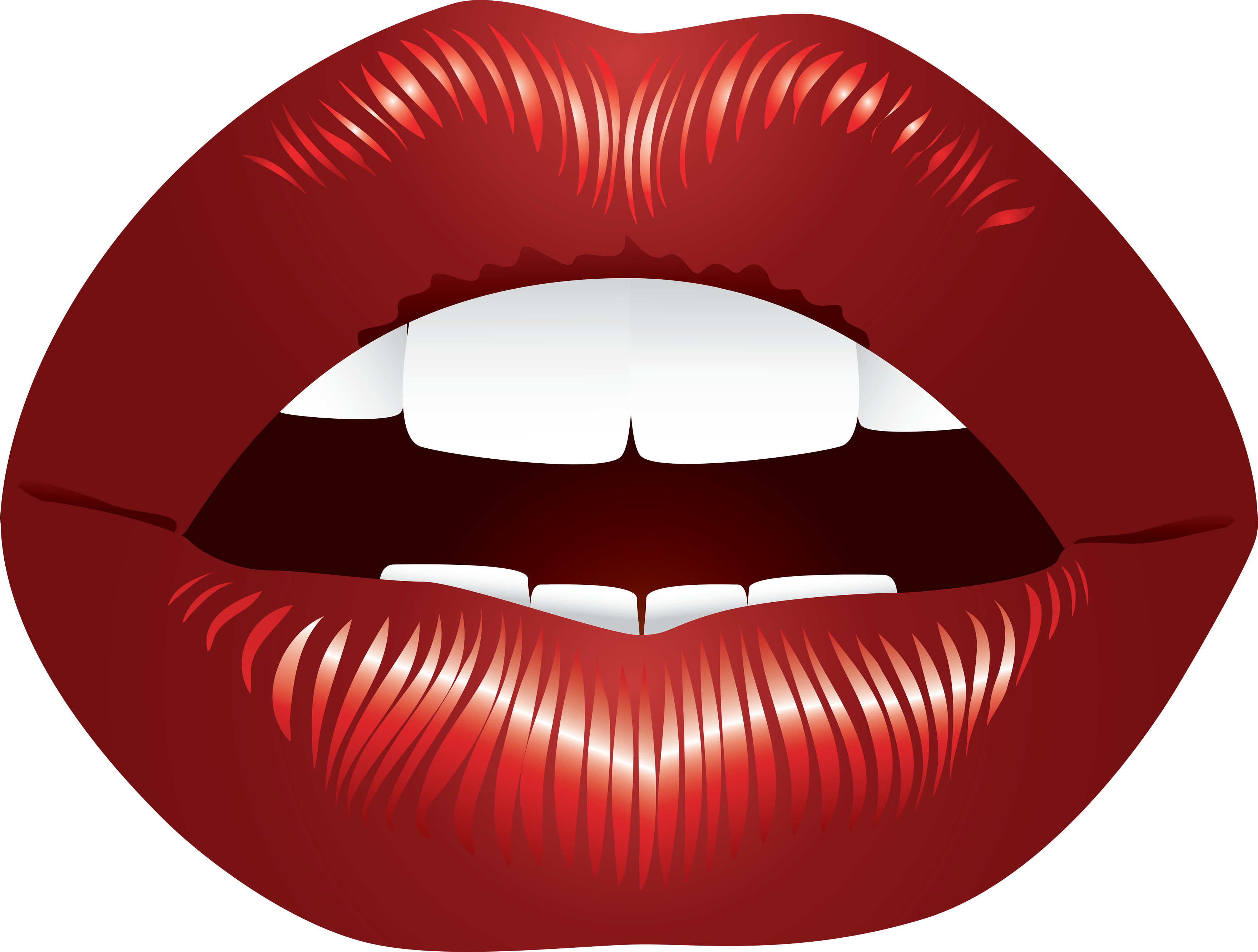 Lip Mouth Cartoon Clip art - Mouth Transparent png download - 3520*2665