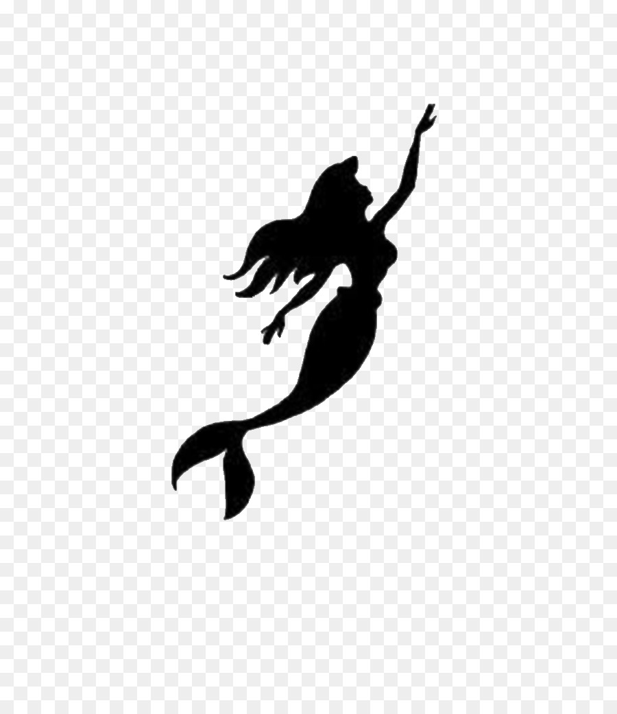 Ariel Silhouette The Prince Mermaid Painting - Silhouette png download - 575*1024 - Free Transparent Ariel png Download.