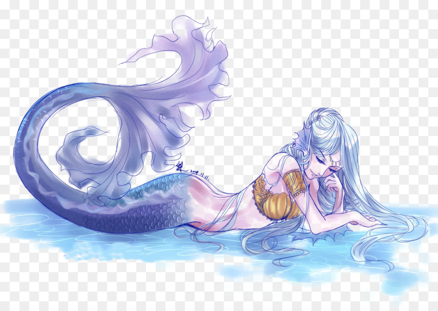 ArcheAge The Little Mermaid - Colorful hand-painted mermaid png download - 1024*724 - Free Transparent  png Download.