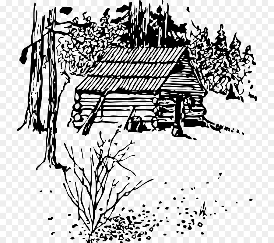 Log cabin Black and white Clip art - others png download - 790*800 - Free Transparent Log Cabin png Download.