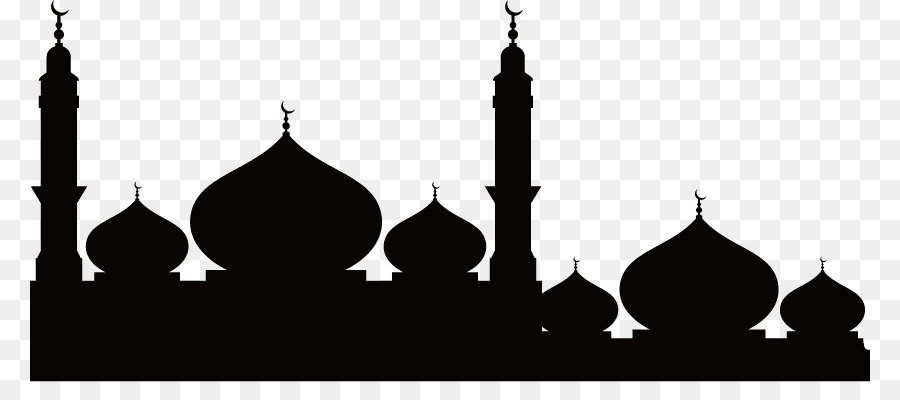Temple Mosque Silhouette - Mosque Silhouette png download - 840*382 - Free Transparent Temple png Download.