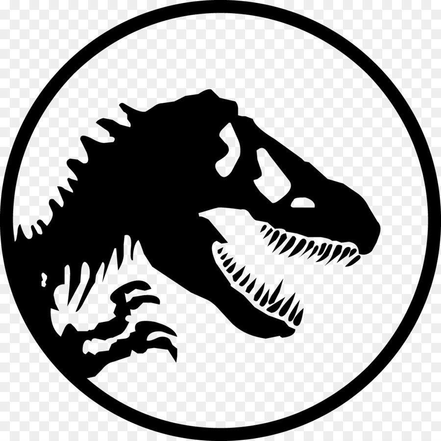 YouTube Jurassic Park Logo Silhouette - dinosaur vector png download - 1200*1200 - Free Transparent Youtube png Download.