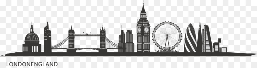 Central London Skyline Silhouette Painting City of London - city,Sketch png download - 4737*1257 - Free Transparent Central London png Download.