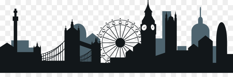 Skyline Silhouette - london png download - 3508*1107 - Free Transparent Skyline png Download.