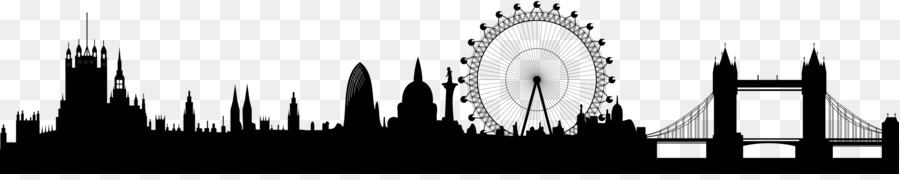 London Skyline Royalty-free Illustration - London PNG File png download - 2500*484 - Free Transparent London png Download.