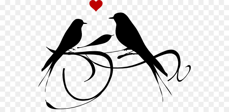 Lovebird Clip art - Birds Wedding Cliparts png download - 600*429 - Free Transparent Lovebird png Download.