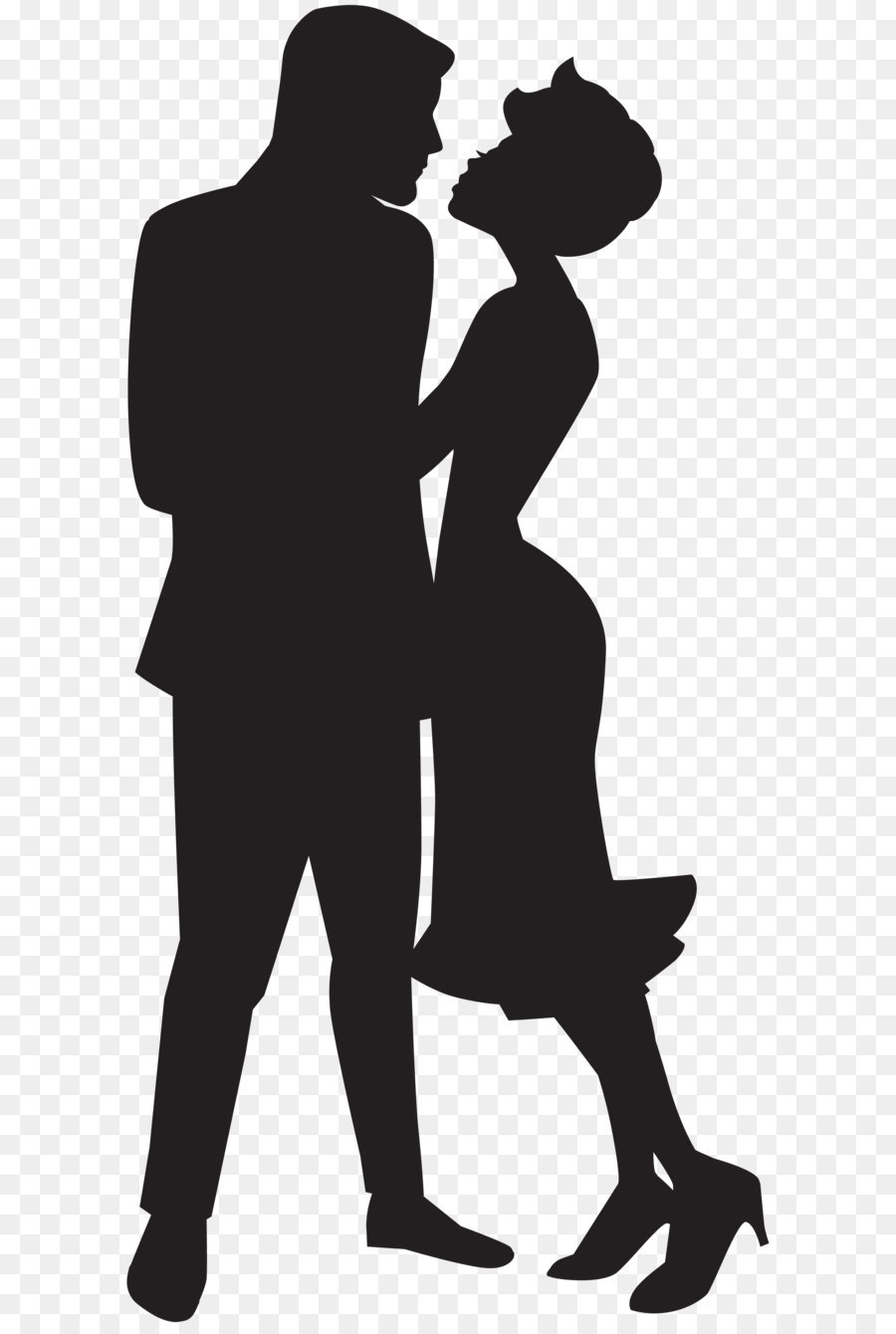Silhouette Clip art - Couple in Love Silhouette PNG Clip Art png download - 3902*8000 - Free Transparent Silhouette png Download.