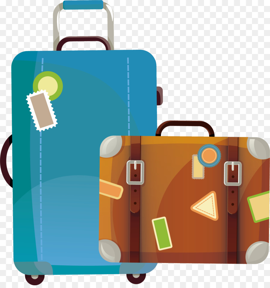 Hand luggage Baggage Suitcase - Vector luggage png download - 2041*2157 - Free Transparent Hand Luggage png Download.