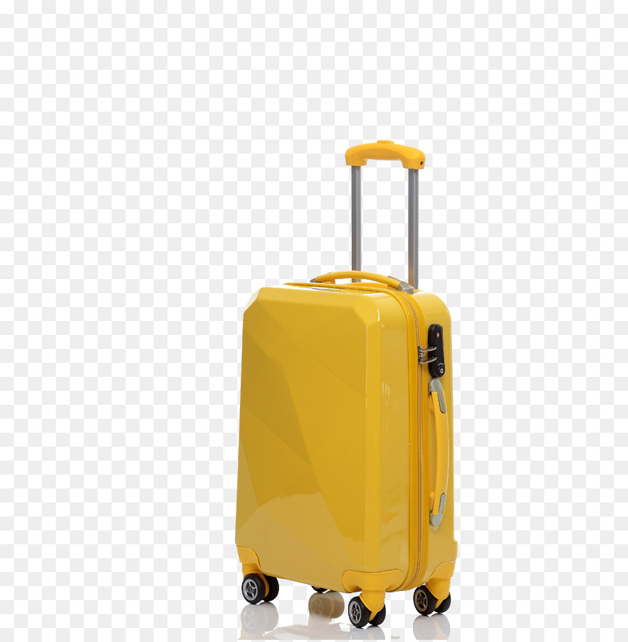 Suitcase Trolley Computer file - Yellow suitcase png download - 745*917 - Free Transparent Suitcase png Download.