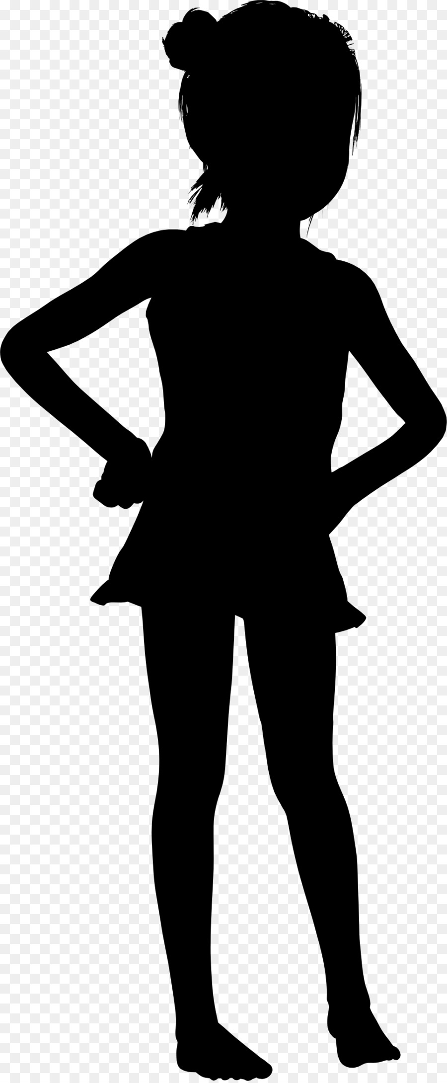 Silhouette Female Child Clip art - Silhouette png download - 965*2333 - Free Transparent  png Download.