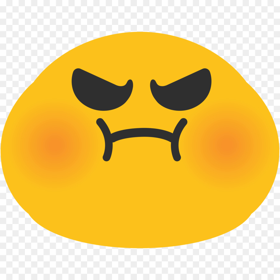 Emoji Angry Face Android Emoticon SMS - Emoji png download - 2000*2000 - Free Transparent Emoji png Download.