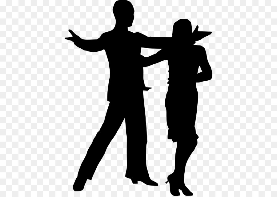 Silhouette Ballroom dance Ballet Dancer Clip art - Dancing Couple png download - 480*637 - Free Transparent Silhouette png Download.