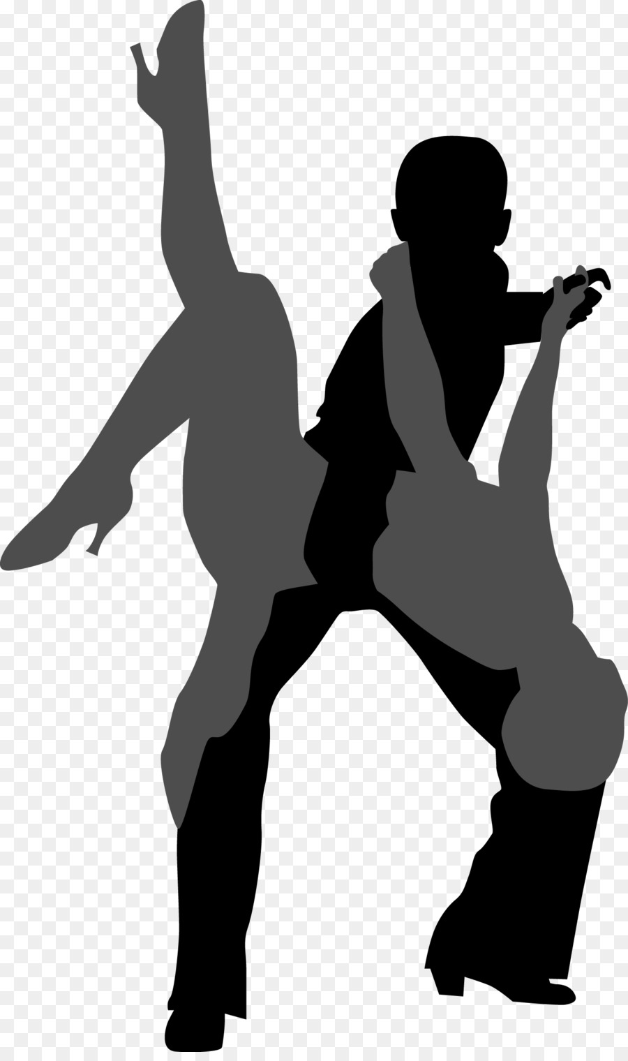 Dance Silhouette Shadow - Cartoon dancing men and women png download - 1449*2427 - Free Transparent Dance png Download.