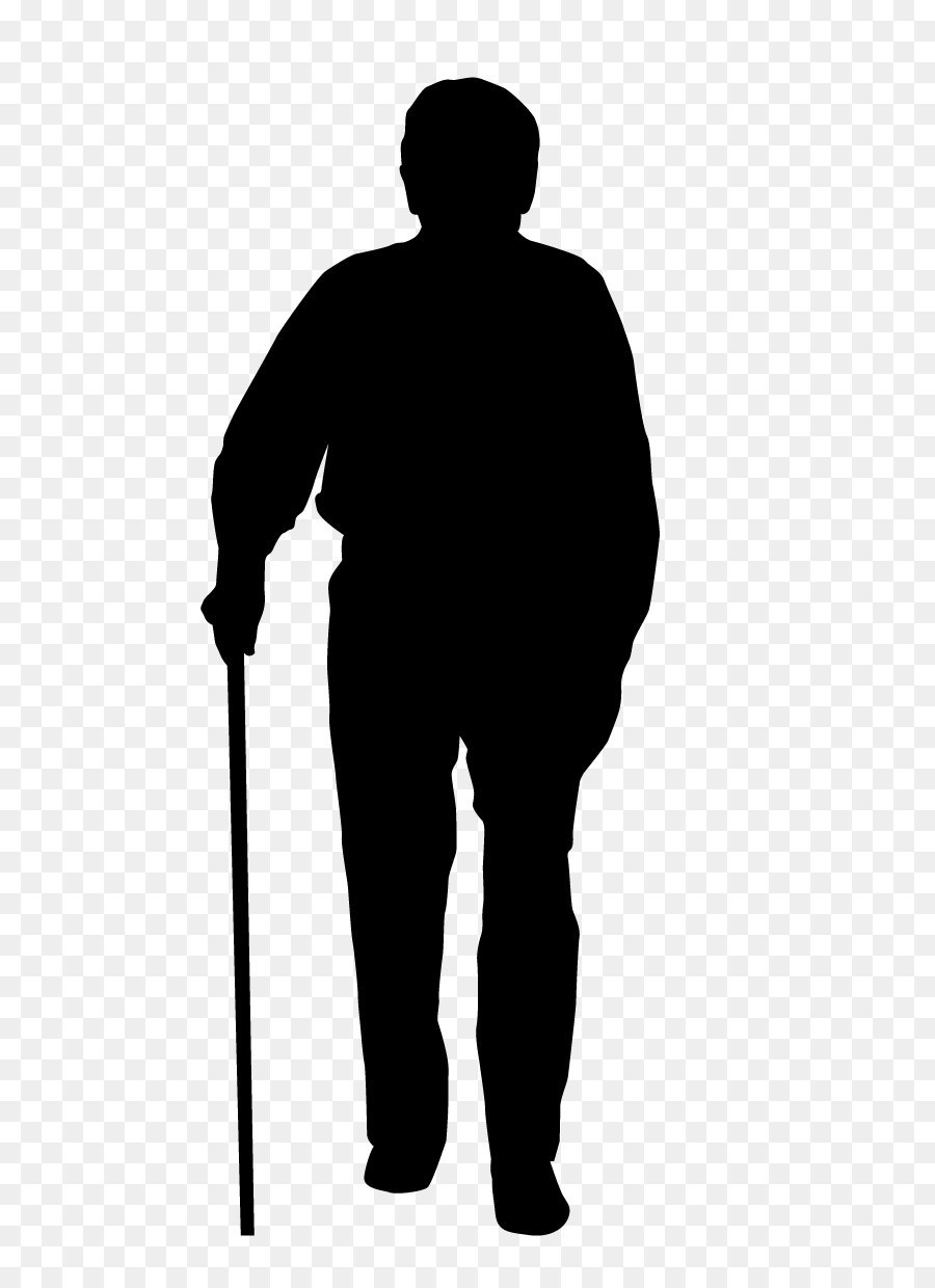 Silhouette Old age - Silhouette of the elderly png download - 596*1224 - Free Transparent Old Age png Download.