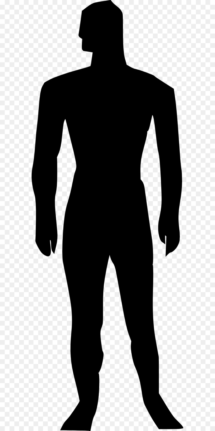 Human body Homo sapiens Human figure Silhouette Clip art - man silhouette png download - 960*1920 - Free Transparent  png Download.