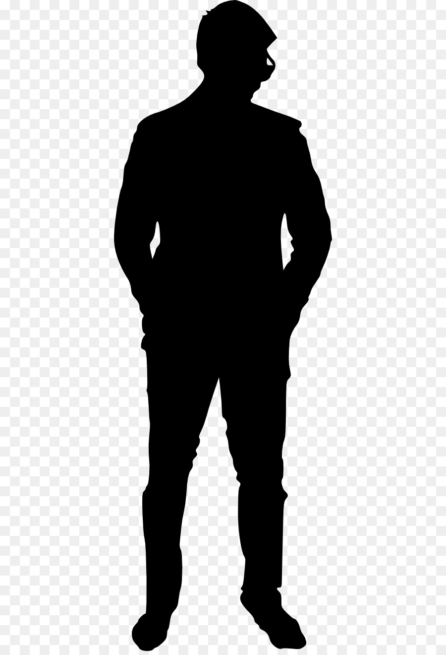 Silhouette Person Male - Silhouette png download - 440*1312 - Free Transparent Silhouette png Download.